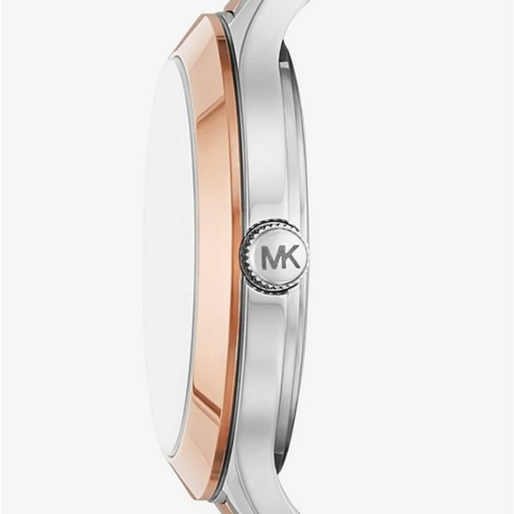 MICHAEL KORS - Pavé Two-Tone Watch and Heart Bracelet Set - Picture 1 of 5